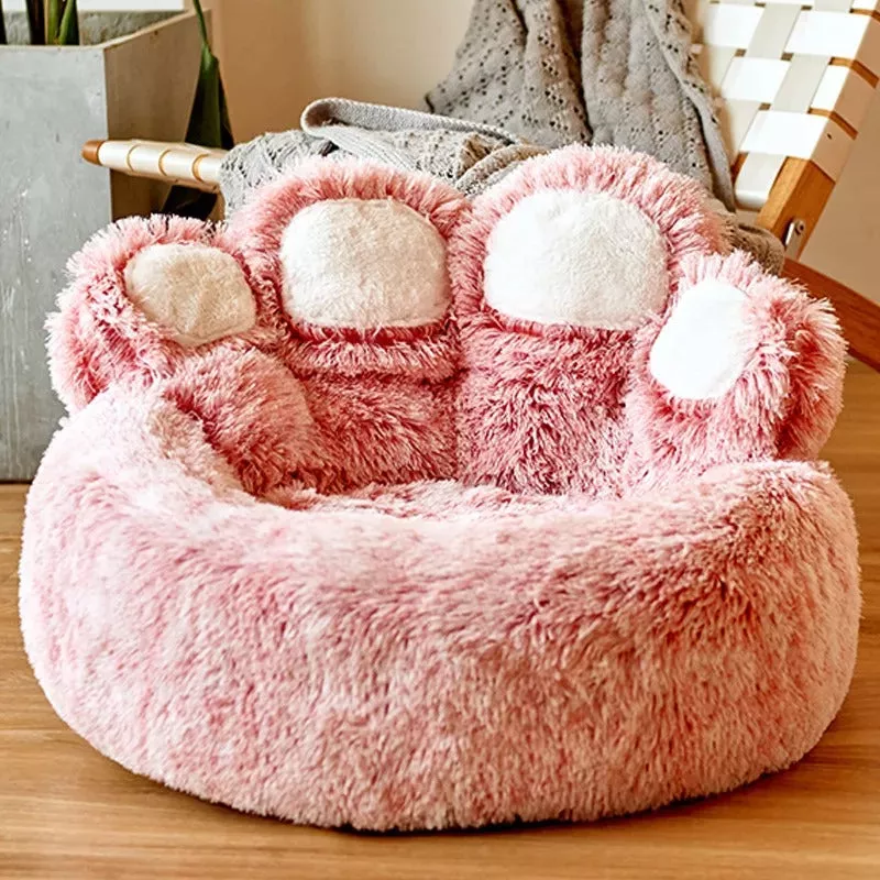 Cama de Lujo en Forma de Garra para Mascotas