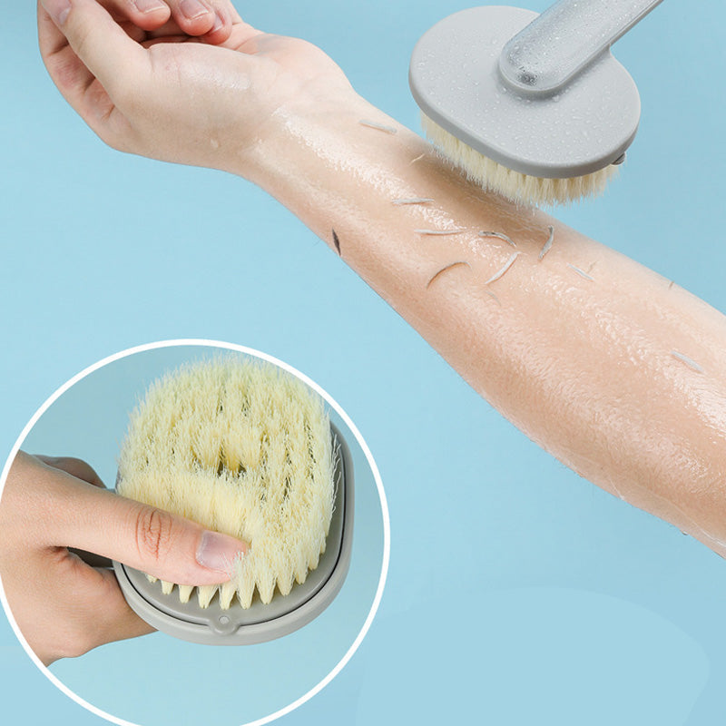 Cepillo de Baño Ergonómico con Mango Largo y Depósito