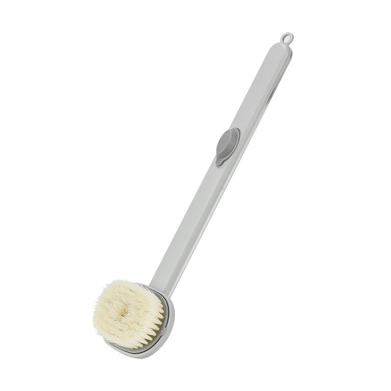 Cepillo de Baño Ergonómico con Mango Largo y Depósito